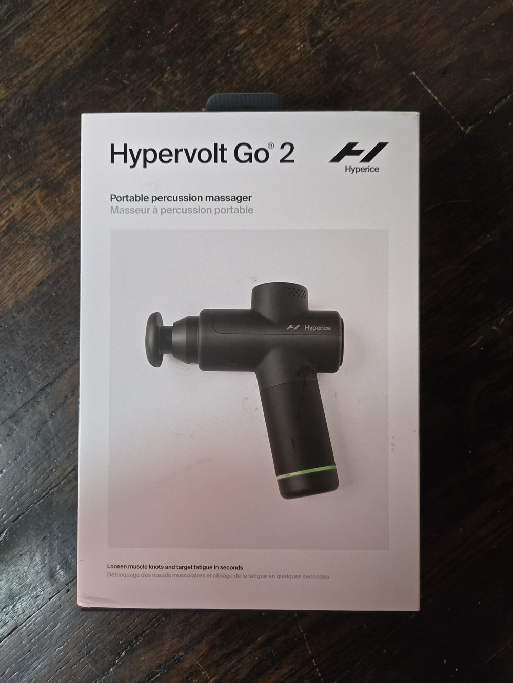 Hyperice Hypervolt Go 2 Portable Percussion Massage Gun - Black